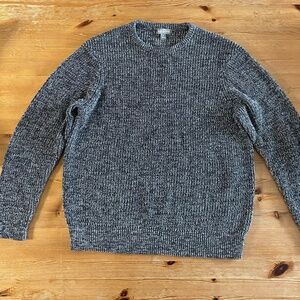 Ash & Erie Knit Sweater Crewneck Grey Chunky Knit